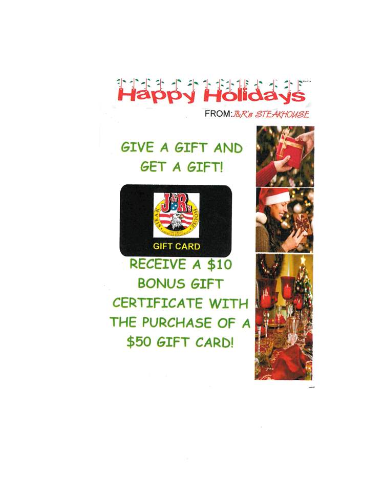 Holiday Gift Card Promotion