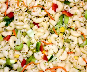 Pasta salad. 