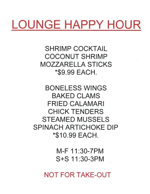 Lounge Happy Hour