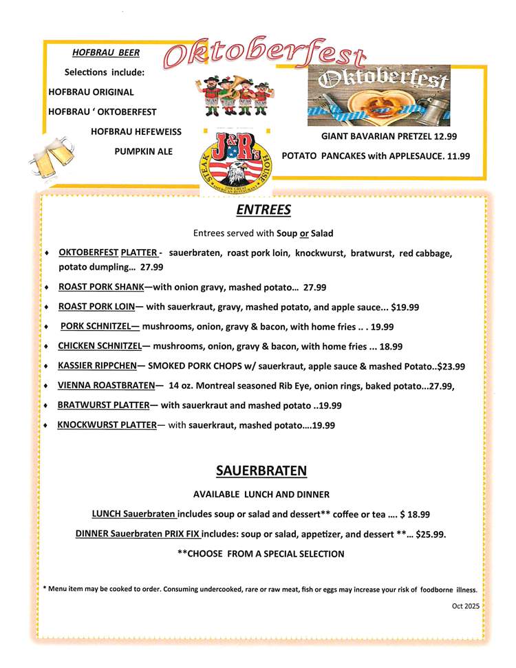 Oktoberfest Specials