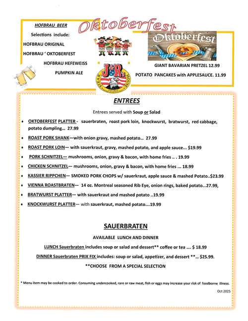 Oktoberfest Specials